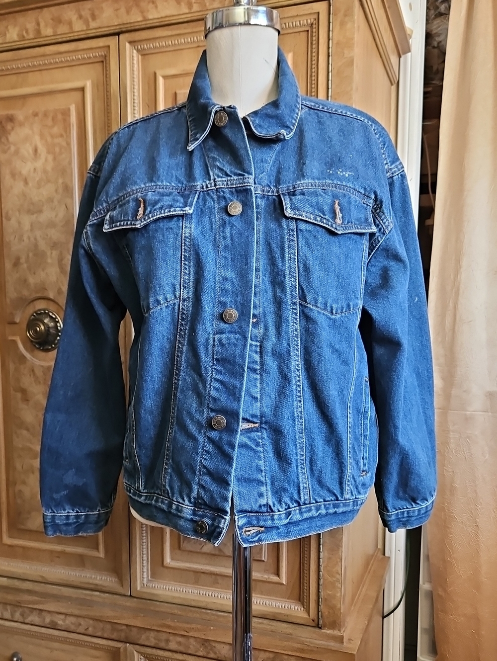 Old Navy Blue Denim Jean Jacket Size 12